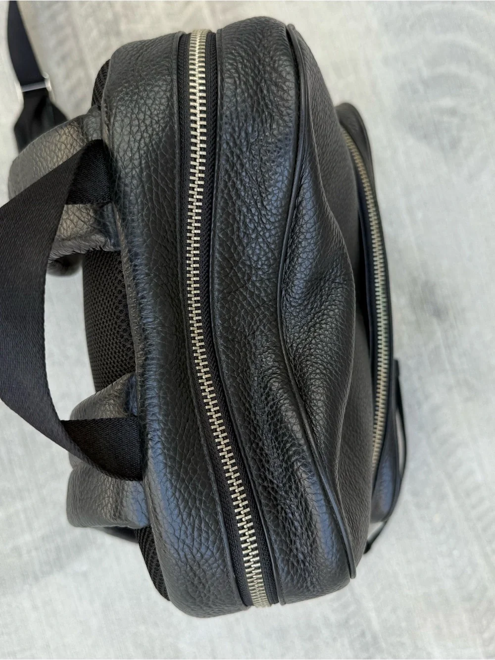 Coach Black Pebbled Leather Backpack